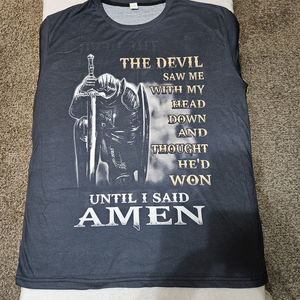 Inspirational Graphic Dark Gray T-Shirt